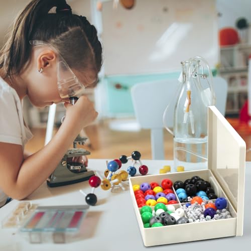 QWORK® 240 pièces Kit de Chimie modèle moléculaire, modèle moléculaire de Chimie Organique et inorganique, adaptéà l'enseignement et aux expériences Scolaires – vue 6