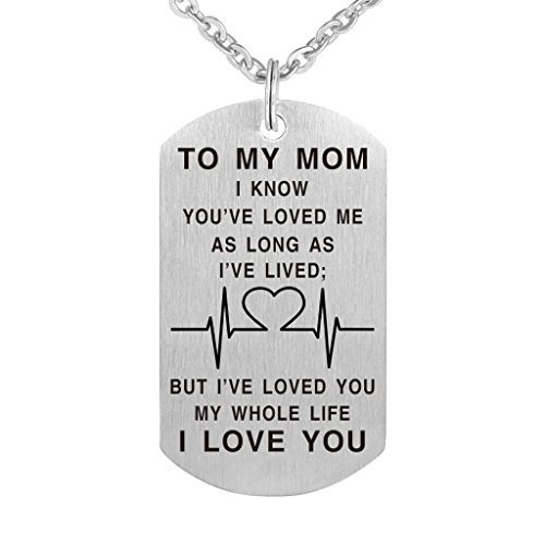 Freedom Love Gift I Have Loved You My Whole Life to My Mom Necklace from Daughter and Son