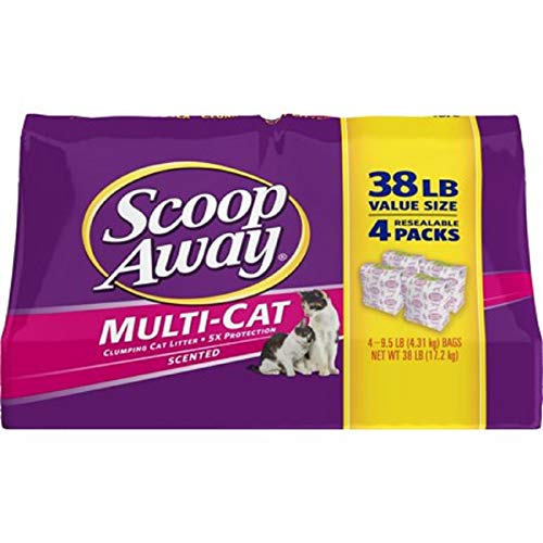 Scoop Away - Multi-Cat, Scented Cat Litter, 38 Pound Carton - Thumbnail 2