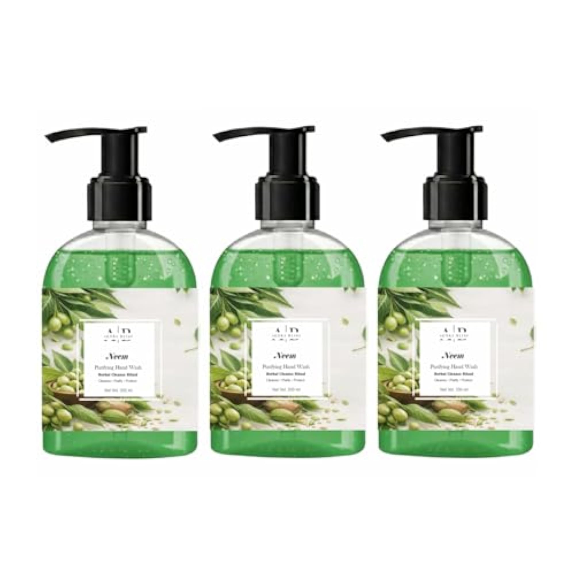 Neem Purifying Herbal Liquid Hand Wash, Pack of 3