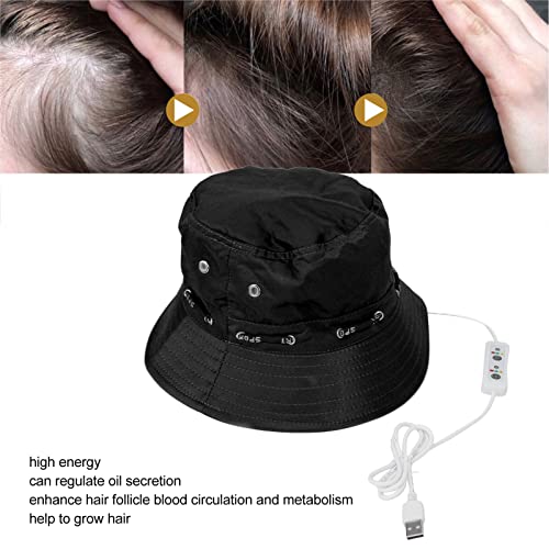 Dispositivo de terapia de perda de cabelo, tampa de crescimento de cabelo de alta energia, brilho aj
