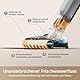 Mova X4 Pro Nass-Trocken-Sauger, Heißwasser-Wischfunktion, Tangle-Free, Selbstreinigung bei 100 °C, 20 kPa Saugkraft, Push-In-Basisstation, LED-Bürstenkopf, Doppelkante, intelligente Saugkraftregelung