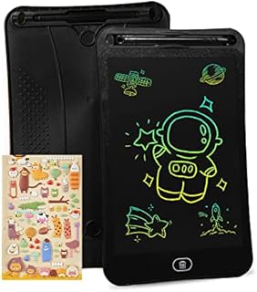 Toys Gifts for 2 3 4 5 6 Year Old Boys Girls, Genialba 8.5 inch LCD Writing Tablet Colorful Screen Drawing Board Toddler Toys Learning Educational Toys Gifts for Birthday Christmas (Pink)