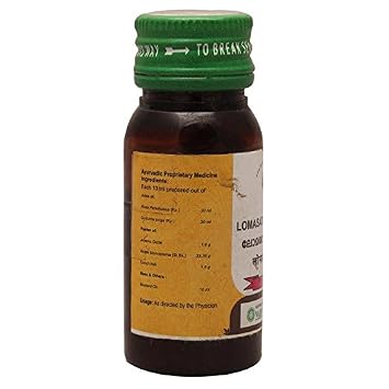 Vaidyaratnam Lomasathana Thailam pack of 2 (2 25ml)