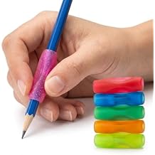Pencil Rubber for Handwriting, Ergonomic Pen Writing Grip Assorted Colors 8PCS