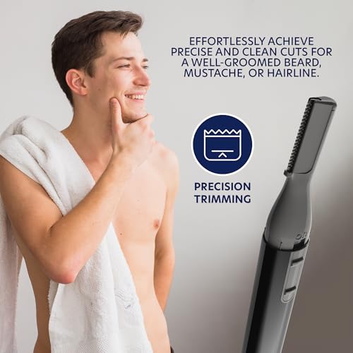 Aparador de barba de micro precisão Groom Essentials para homens | Aparador de pelos para homens, ap