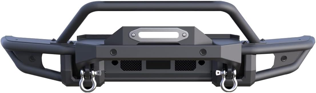 Black Horse Armour Tubular Heavy Duty Front Bumper Matte Black Compatible with 2021-2026 Ford Bronco-AFB-FB22HD
