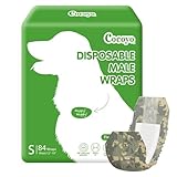 COCOYO Disposable Male Dog Wraps, Small Size, 84 Count...