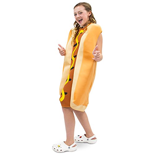 Ballpark Frank Hot Dog Children's Costume - Funny Halloween Costumes (Large)