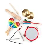 Melissa & Doug Band-in-a-Box Clap! Clang! Tap! - 10-Piece Musical Instrument Set