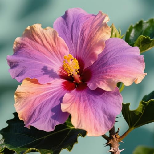 El hibisco, con sus vibrantes colores, añade un toque de elegancia a cualquier jardín o balcón.