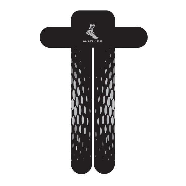 MUELLER EasyFit Bande de kinésiologie prédécoupée: Pre-Cut Strips Package, 6 Strips/Package (Bandes à Motif en Y prédécoupées EasyFit)