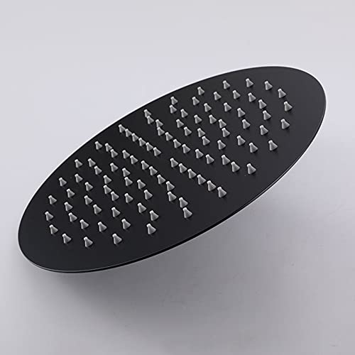 Robinetterie de douche de plafond chromée haut de gamme avec pommeau effet pluie de 25 cm - 3