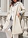 Tankaneo Womens Long Trench Coat Single Breasted Oversized Windproof Overcoat Fashion Outerwear