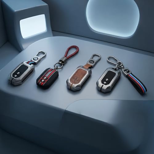 Image of KEYCEPT Tristar Silicone Keycover for Suzuki Swift, Dzire, Ertiga, Brezza, Fronx, Jimny, Ignis, Rumion, Hyryder, E-Vitara, Victoris 2 Button Smart Key with Keychain (Tristar K3).