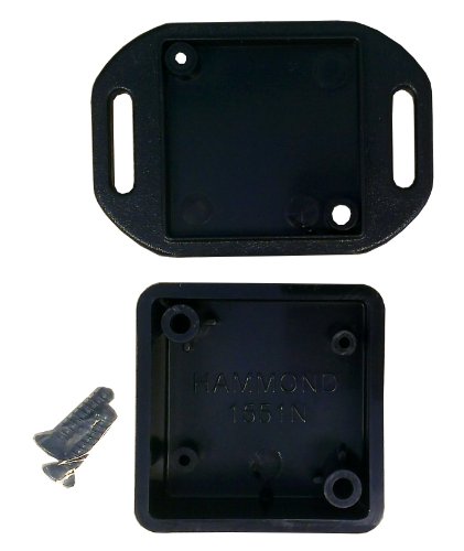 Item Details: Hammond 1551NFLBK Black ABS Plastic Flanged Lid Project Box - Inches (1.38