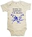 Produktbild IiE Baby Unisex Strampler mit Aufschrift Born to support The Blues Just like my Daddy Gr. XX-Small, beige