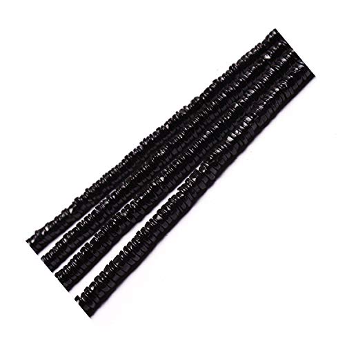 Tourmaline noire et grenat naturel 5-6mm : perles de qualité pour création joaillière