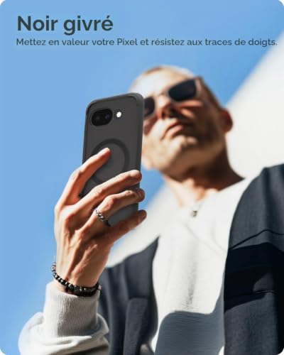 Spigen Ultra Hybrid MagFit Case Compatible with Google Pixel 10a - Frost Black - 4