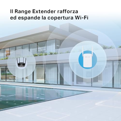 TP-Link Mercusys ME30 Mesh WiFi Ripetitore Wifi Dual-Band 1200 Mbps, Ripetitore WiFi Potente per Casa, WiFi Extender e Access Point, Amplificatore WiFi, Compatibile con Tutti i Modem Router WiFi - 4