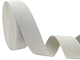 1.5 inch Silver White Glitter Knit Elastic Band for Sewing 5 Yards Metallic Gold Ribbon Trims Spool Non-Slip Heavy Elastic Stretchy Strap for Pants Waistband-Wigs-Skirts-Craft Projects