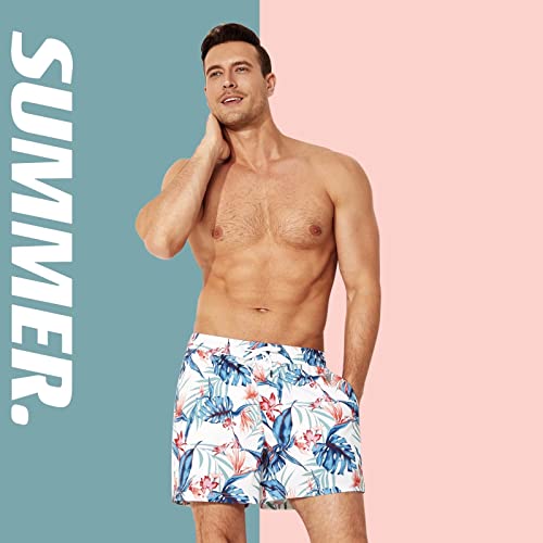 Brisira Swim Trunks Men Quick Dry Swim Shorts 5 Inch Inseam Stretch Water Beach Shorts With Compression Liner Zipper Pocket #TOP3