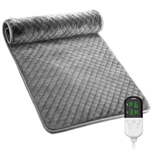 Focbeo XXXL Heizkissen mit Abschaltautomatik 60×80 cm, Elektrisches Heizkissen mit 6 Stufen, 4 Timer, Großes
