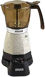 IMUSA USA B120-60011 Electric Espresso/Moka Maker, 3-6-Cup, White