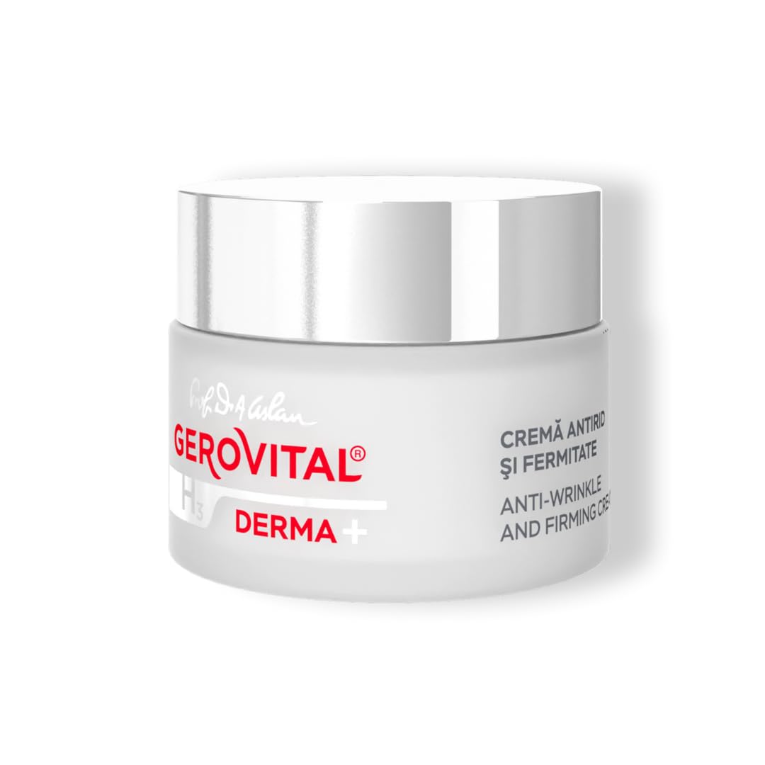 GEROVITAL DERMA+ Anti-Wrinkle and Firming Face Cream with Hyaluronic Acid, Sepilift, Vitamins A and E, Day and Night Moisturizing Face Cream, for Dry Skin, 50 mililiters - Image 3