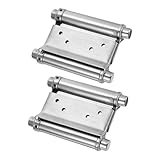 Charnière à ressort à double action : en ajustant boulon de fixation, vous pouvez installer la charnière à ressort dans positions de trou de fixation et ajuster l'élasticité pour atteindre les de fermeture porte, charnières pour portes