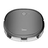 Aspirador de Pó Robô 1200 Midea, 40W, até 100 Minutos de Autonomia, Reservatório de 800 ML, ‎Bateria Recarregável, Bivolt, Preto, VRA21PB
