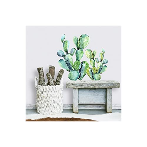 Roommates Rmk3651Gm Watercolor Cactus Peel And Stick Giant Wall Decals #TOP2