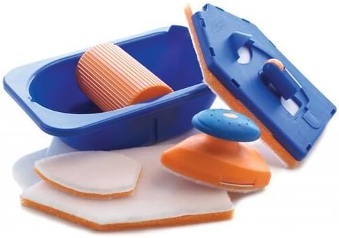 Bumper Paint Pad Set c/w Optional Extension Pole and 6 Additional Pads. Recommended by TV DIY Expert Tommy Walsh