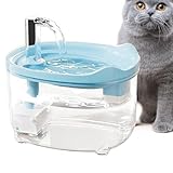 Fontaine Automatique Silencieuse - Distributeur d'eau pour Chiens Et Chats | Fontaine À Eau pour Animaux | Distributeur d'eau Automatique À Boire À Eau 1,5L pour Chatons, Chiots Et Petits Animaux