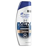 Head and Shoulders Shampoo For Men, Men Advanced Series Sandalwood 2-in-1 Shampoo and Conditioner, 1