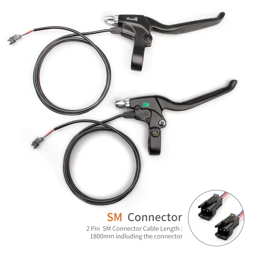 Hudamzky E-Bike Brake Lever Wuxing 115Pdd , Brake Grips For Electric Bike Or E Scooter ,Ebike Accessories Cut Off Power When Brakes Ebike Parts (Sm Plug) #TOP2