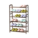 generic Zapatero de múltiples capas de madera maciza simple estante de almacenamiento de zapatos estante multifunción estante zapatero estante zapatero/50x25x108cm/50x25x108cm