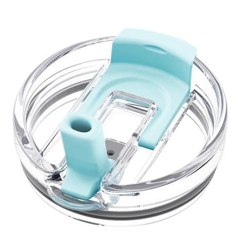 Kurotel 2-in-1 Replacement Lid – Press-In Leakproof Flip Straw & Sip Top, Compatible for Yeti 30oz/35oz/42oz Tumbler Lids, Fit for Hydraflow/Hydrapeak 40oz and REDUCE 40oz/50oz Tumblers