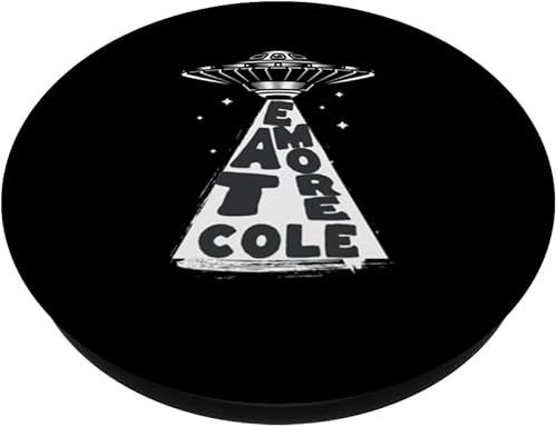 Miniatura 2 de UFO Alien Abduction Vintage Eat More Cole Vintage PopSockets Standard PopGrip