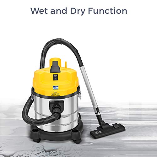 KENT KSL612 Wet and Dry Vacuum Cleaner 1200Watt (Metallic Silver