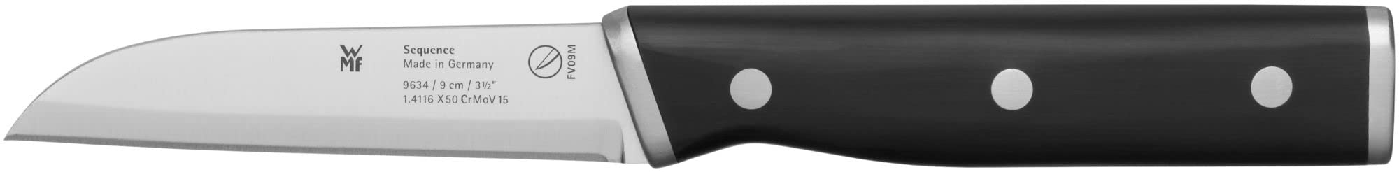 WMF Sequence Messerblock mit Messerset 6teilig, Made in Germany, 4 Messer, Schere, Bambus-Block, Performance Cut, Spezialklingenstahl