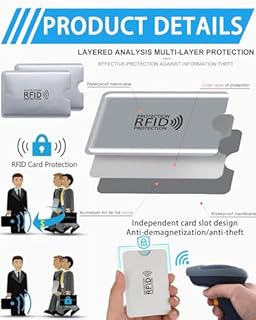 SCJJZ 10 Custodie Blocco RFID,Protezione RFID per porta carte di credito anti-frode,Protection per Carte di Credito,Proteggi carte di credito contactless custodia,Porta bancomat schermato e Passaporto