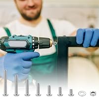 M3 Schrauben Set, 900 Stk Linsenkopfschrauben mit Muttern Set, Innensechskantschrauben Muttern Set, Gewindeschrauben und Muttern Set, Edelstahl Maschinenschrauben Sortiment Unterlegscheiben Set(M3) – Ansicht 6