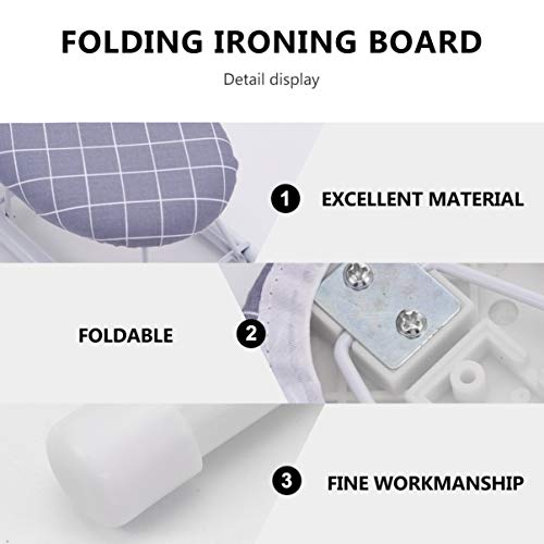 VORCOOL Tábua de passar roupa dobrável com capa de algodão para costura, sala de artesanato, casa, d