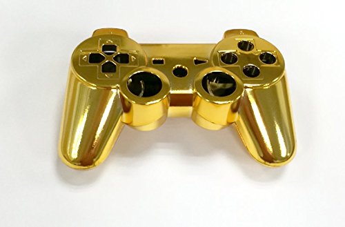 Preisvergleich Produktbild Canamite Ersatzteile, vollständiges Controller-Gehäuse für Playstation 3 Dualshock 3 Controller (Gold)