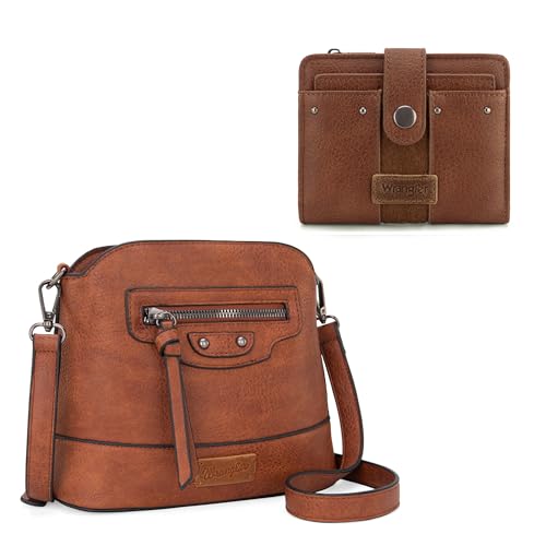 Wrangler Small Crossbody Bags and Cowhide Wallet Set for Women