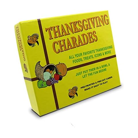 Anton Publications Thanksgiving CHARADES| This Classic and Original Game is The Perfect After Dinner Game for Adult, Family, and Friends Fun on Thanksgiving Day! Cover