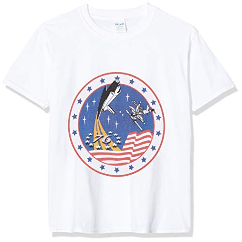 Brands In Limited NASA Rocket 76 Cappuccio, Bianco (White Wht), 12-13 Anni (Taglia Produttore: 12-13Y) Bambina