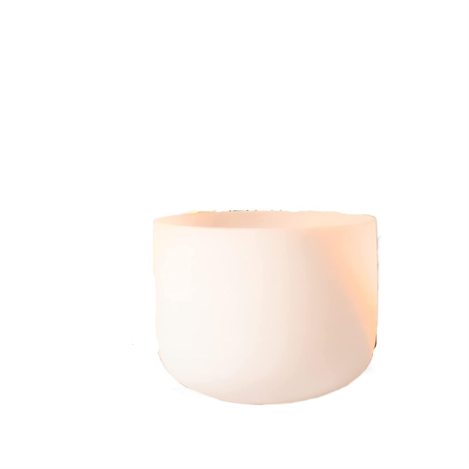 Cuenco Tibetano De Cristal 432HZ 8" Nota F Cuenco de Canto cristal cuarzo esmerilado for terapia sonido Mazo goma incluido