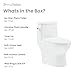 Ivy One-Piece Elongated Toilet Left Side Flush, 10